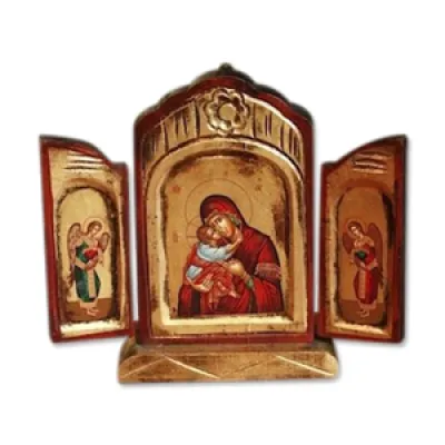 triptyque icone byzantine