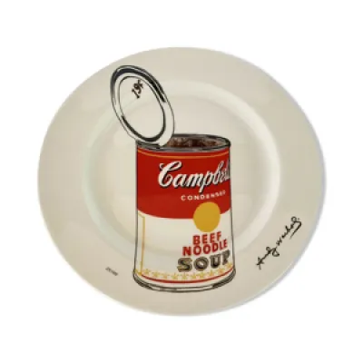 6 assiettes Andy Warhol - pop art