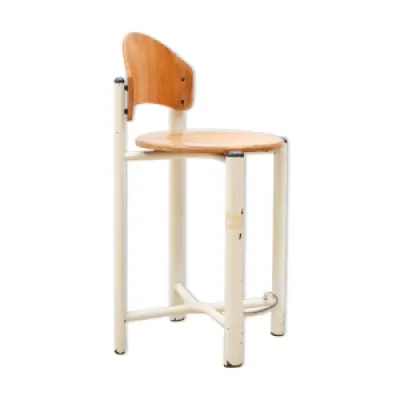 chaise haute bois blanc