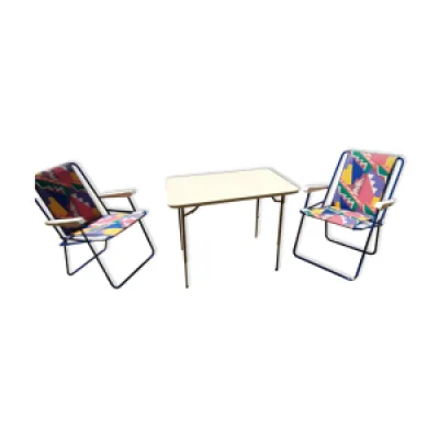 2 fauteuils et table - lafuma