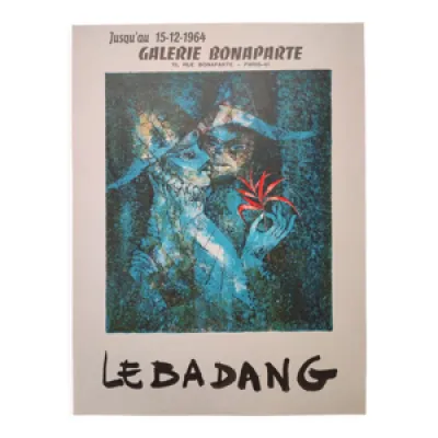 Affiche Exposition Lebadang - 1964