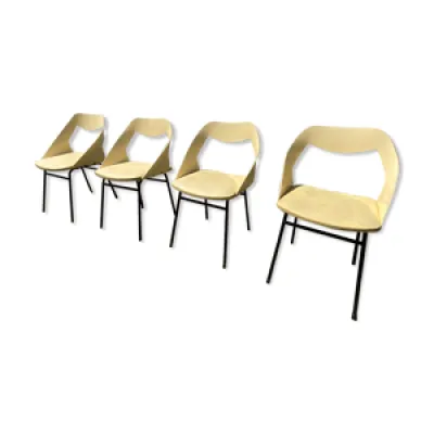 Série de 4 chaises Louis - paolozzi 1950