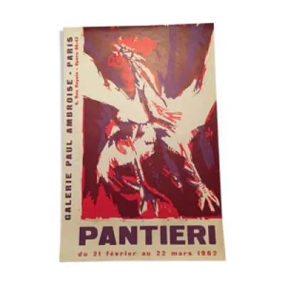 Affiche expo Pantieri - 1962