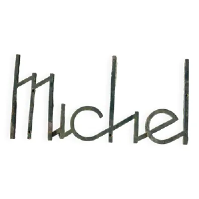 Prénom en acier Michel