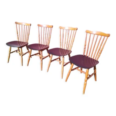 ensemble 4 chaises bistrot