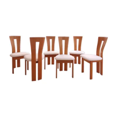 Série de 6 chaises en - bois massif