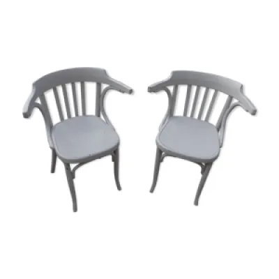 Duo de chaises à accoudoirs Fischel
