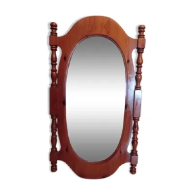 Miroir en bois ovale