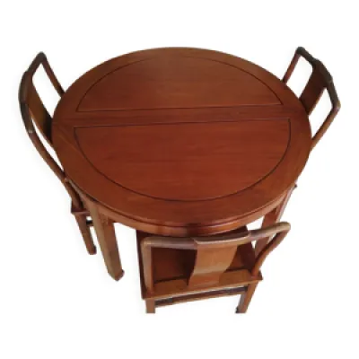 Table en merisier 4 chaises