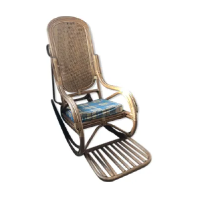 rocking chair en rotin