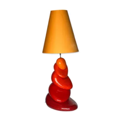 Lampe 5 galets francois - chatain