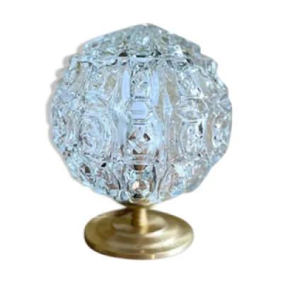 lampe globe “diamants” - verre