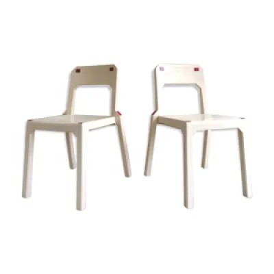 Paire chaises design - henry massonnet