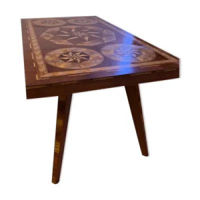 table basse marqueterie