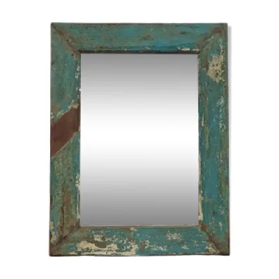 miroir ancien bleu, 89x67