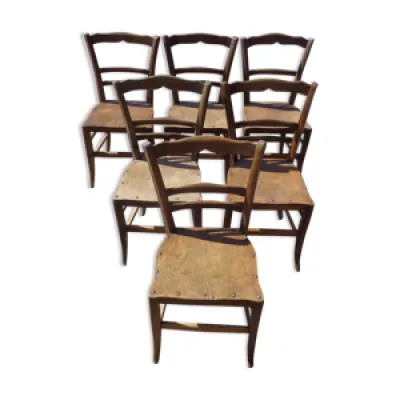 6 chaises de bistrot - 1900