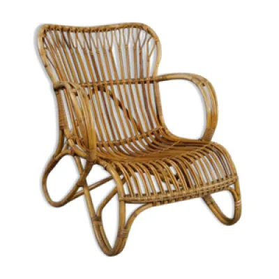 fauteuil en rotin Dutch - design