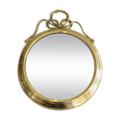miroir décoratif oval - laiton
