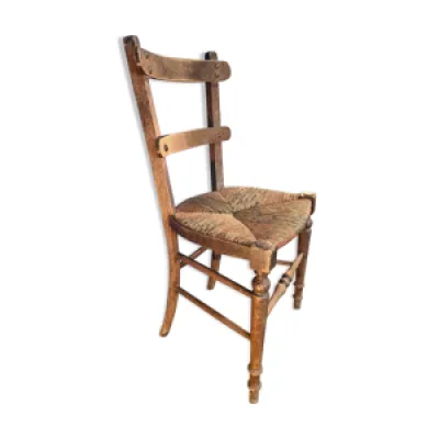 chaise paillée ancienne