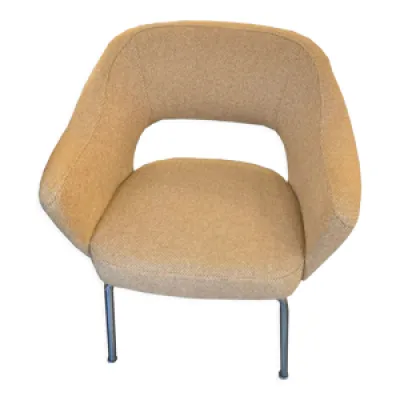 fauteuil mid-century, - beige