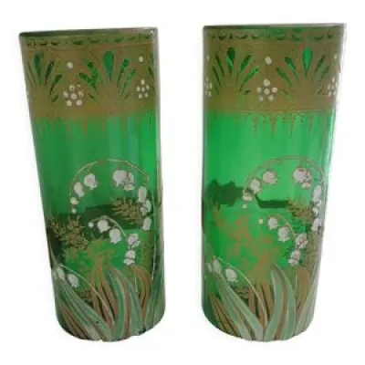 Paire de vases Legras - art nouveau