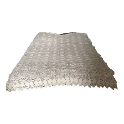 Couvre lit crochet en - blanc
