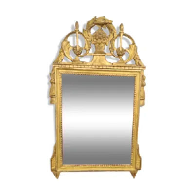 miroir doré Louis XVI