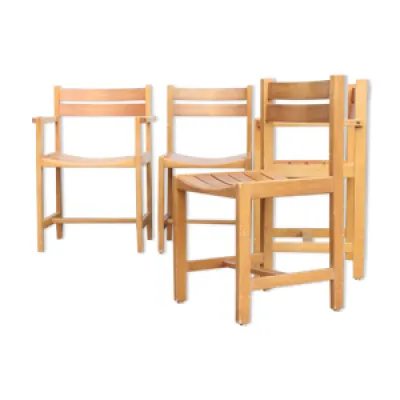 Suite de 4 chaises & - fauteuils