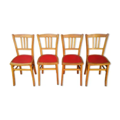 Série de quatre chaises - bistrot