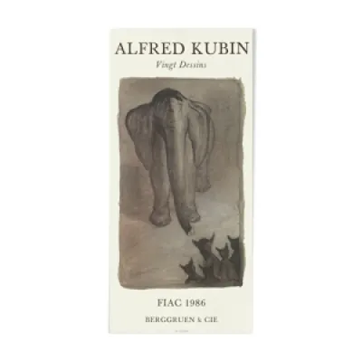 Affiche Alfred Kubin - 1986