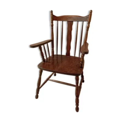 fauteuil bois style Windsor