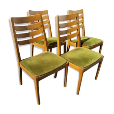 Série de 4 chaises Nathan - 1960