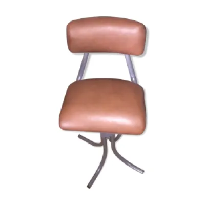 chaise industrielle cuir