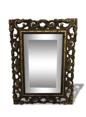 miroir en bronze biseauté