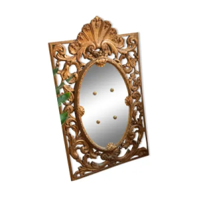 miroir doré ancien XIXe - bois