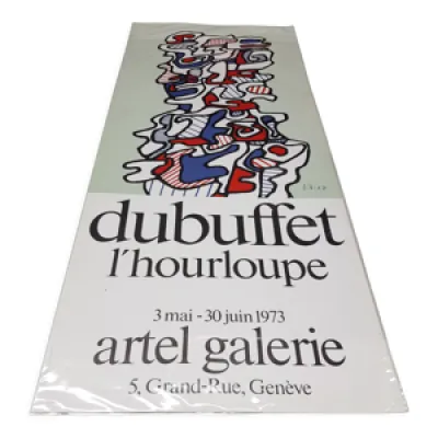 Affiche expo Jean Dubuffet - 1973