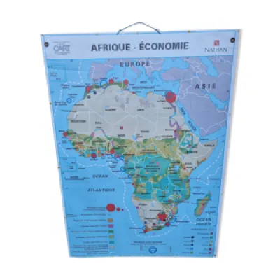 Carte d'Afrique, Nathan - 1980