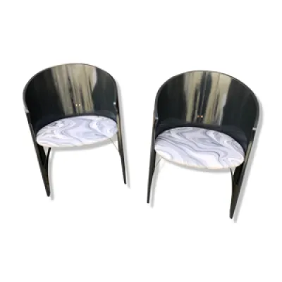2 fauteuils bois courbé