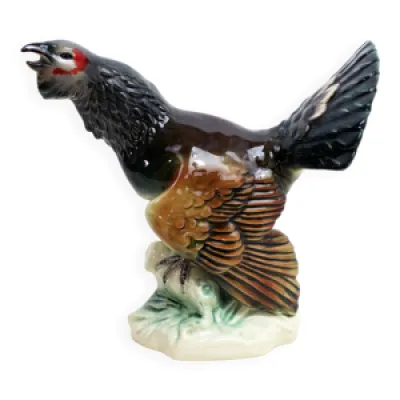 Figurine de coq en céramique