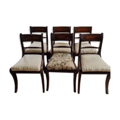 6 chaises de table, 1820