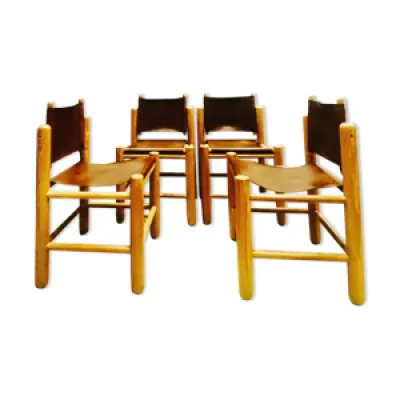 4 chaises de knud friis - circa 1960