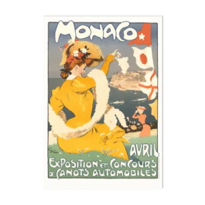 Affiche d'exposition, - monaco