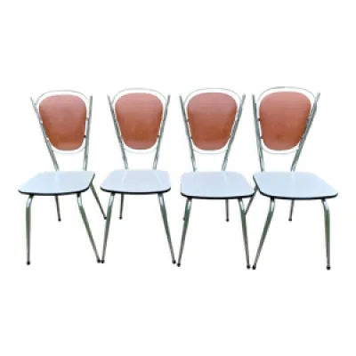 4 chaises en formica - dossier