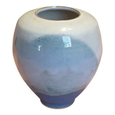 vase en céramique bleu