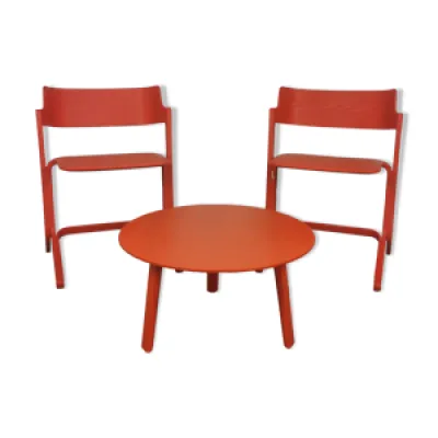 chaises et table basse