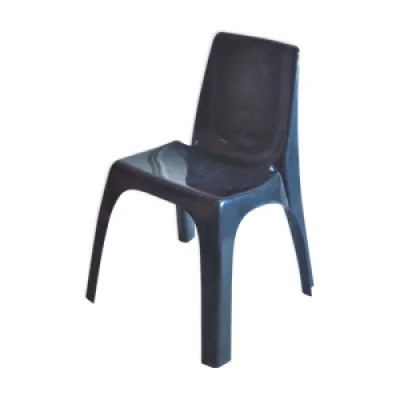Chaise noire 4850 Castiglioni - kartell