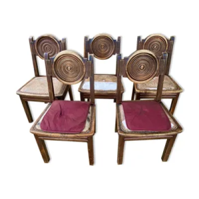 Série de 5 chaises etienne