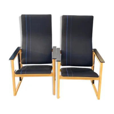 Paire de fauteuils Artza - noirs