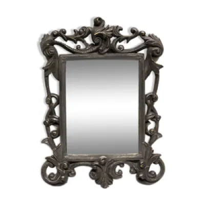 Miroir baroque anthracite