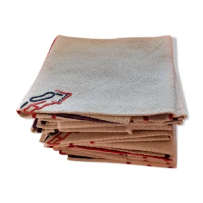 Set de 10 serviettes - coton